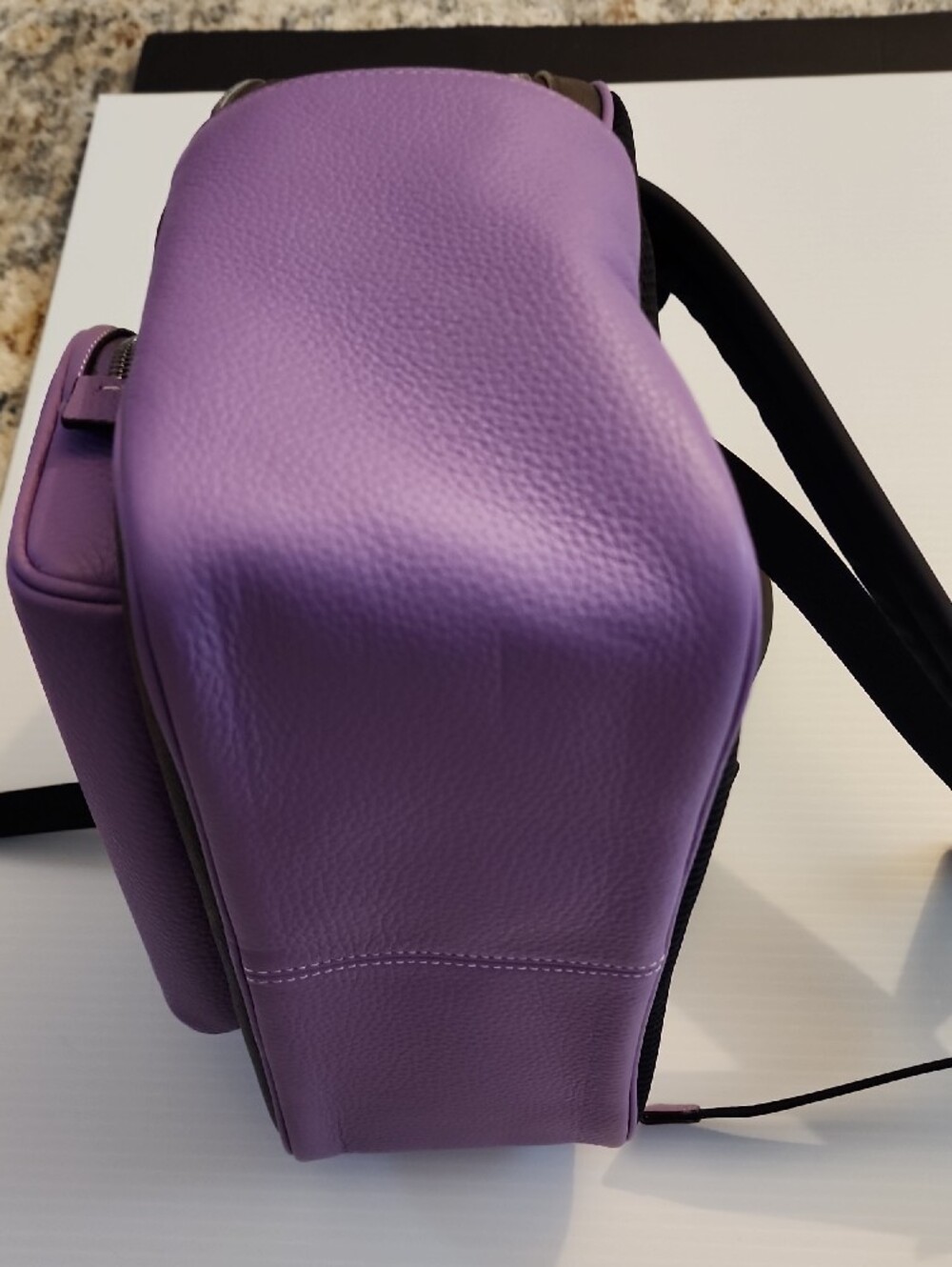 Coach Court Signature Canvas Mini Backpack in Lavender and Brown. E2321-6671. - Picture 8 of 16